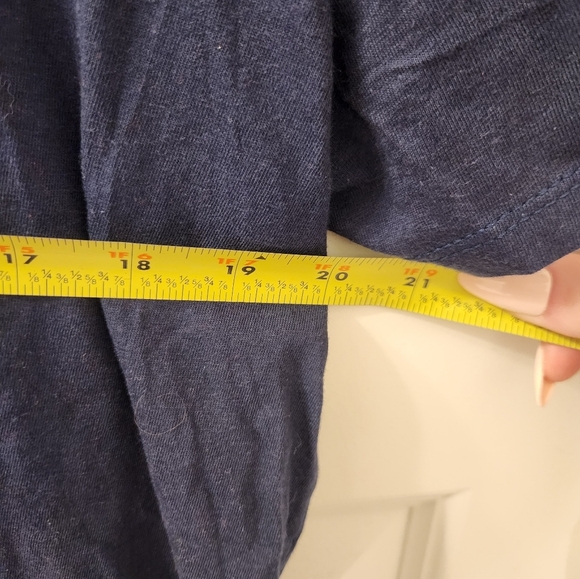 Navy Blue V Neck Womens Size XL Cruise T Shirt Short Sleeve #F181 - Picture 5 of 5